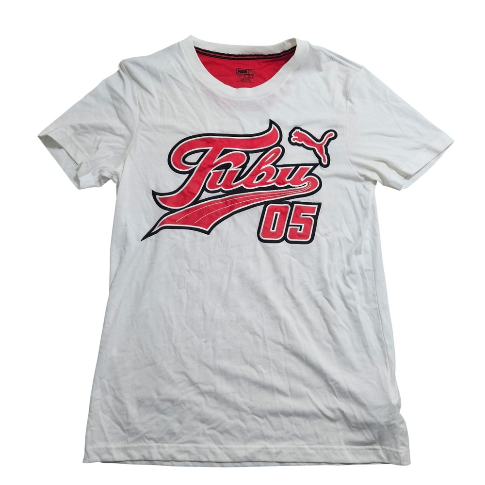 Puma x FUBU Graphic T-Shirt Small White 05 Legacy Streetwear 577092-01